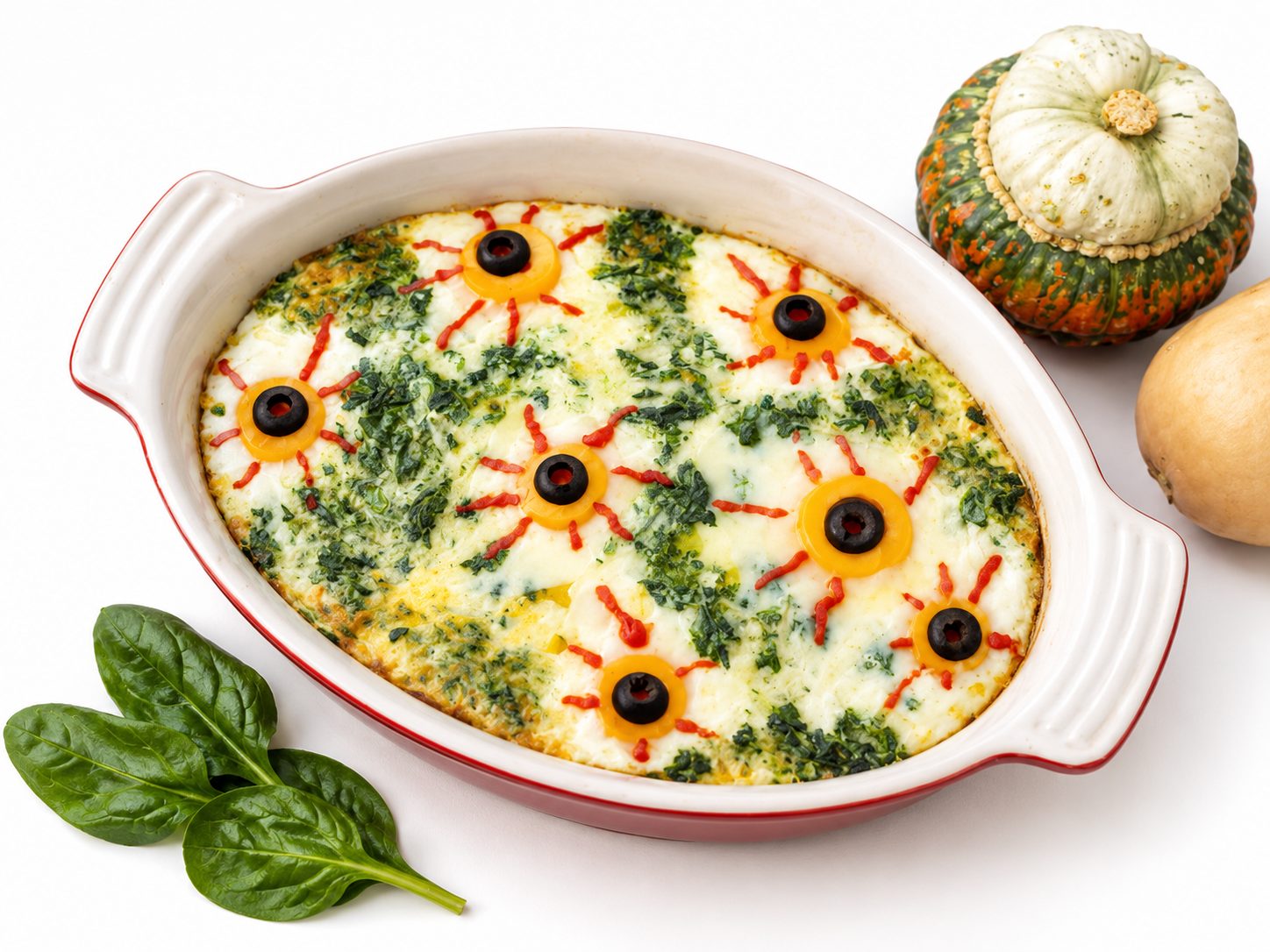 Яичная запеканка с кето-яблоками — готовое блюдо